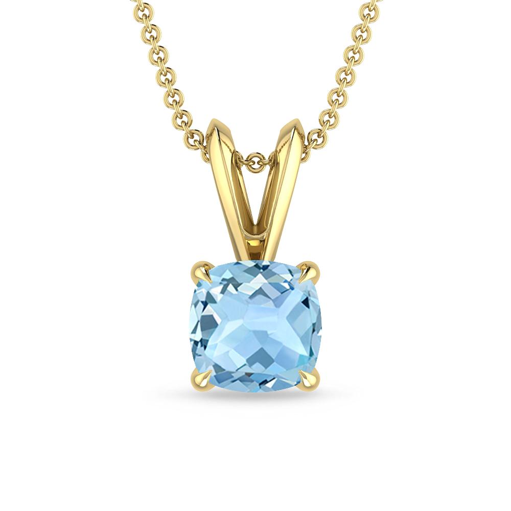 Yellow Gold - Aquamarine