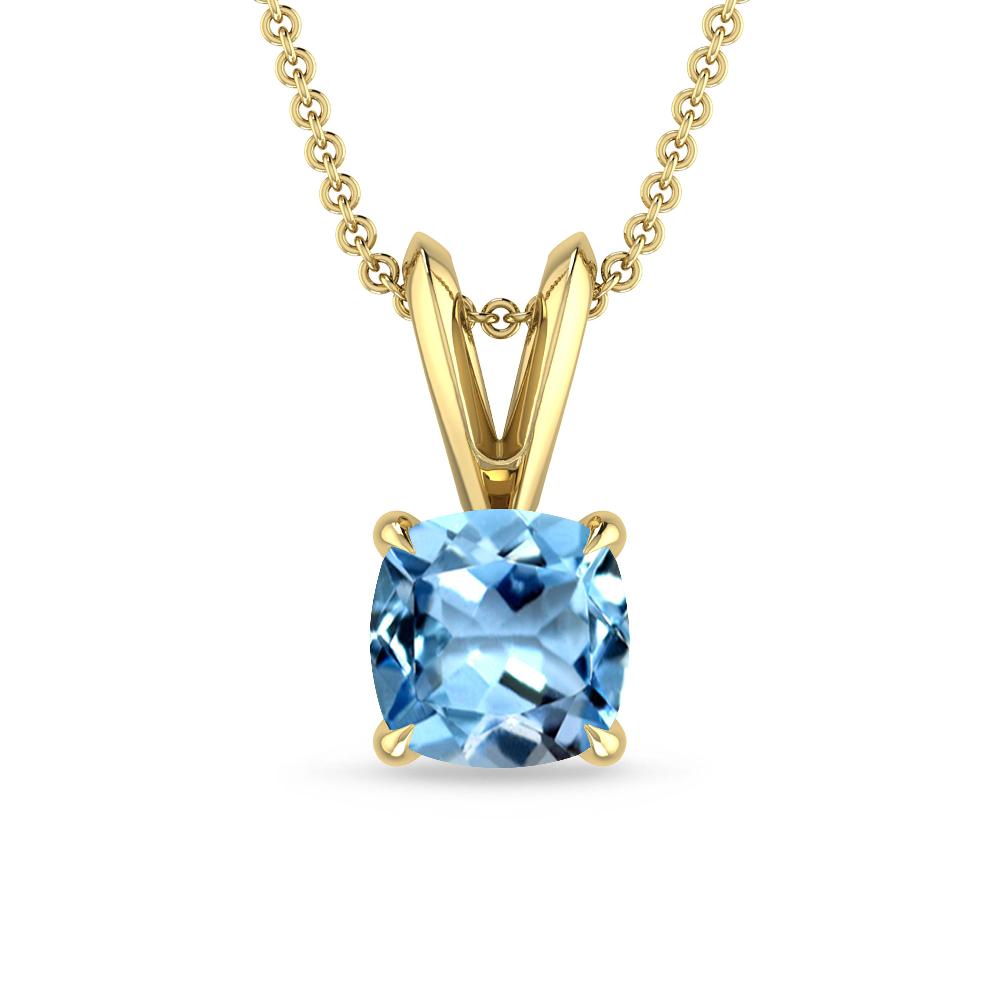 Yellow Gold - Aquamarine