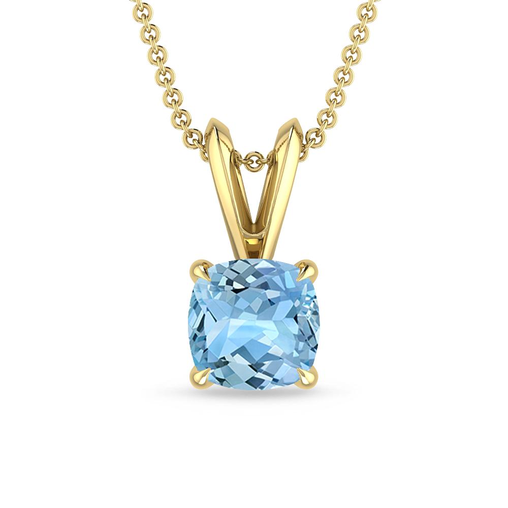 Yellow Gold - Aquamarine