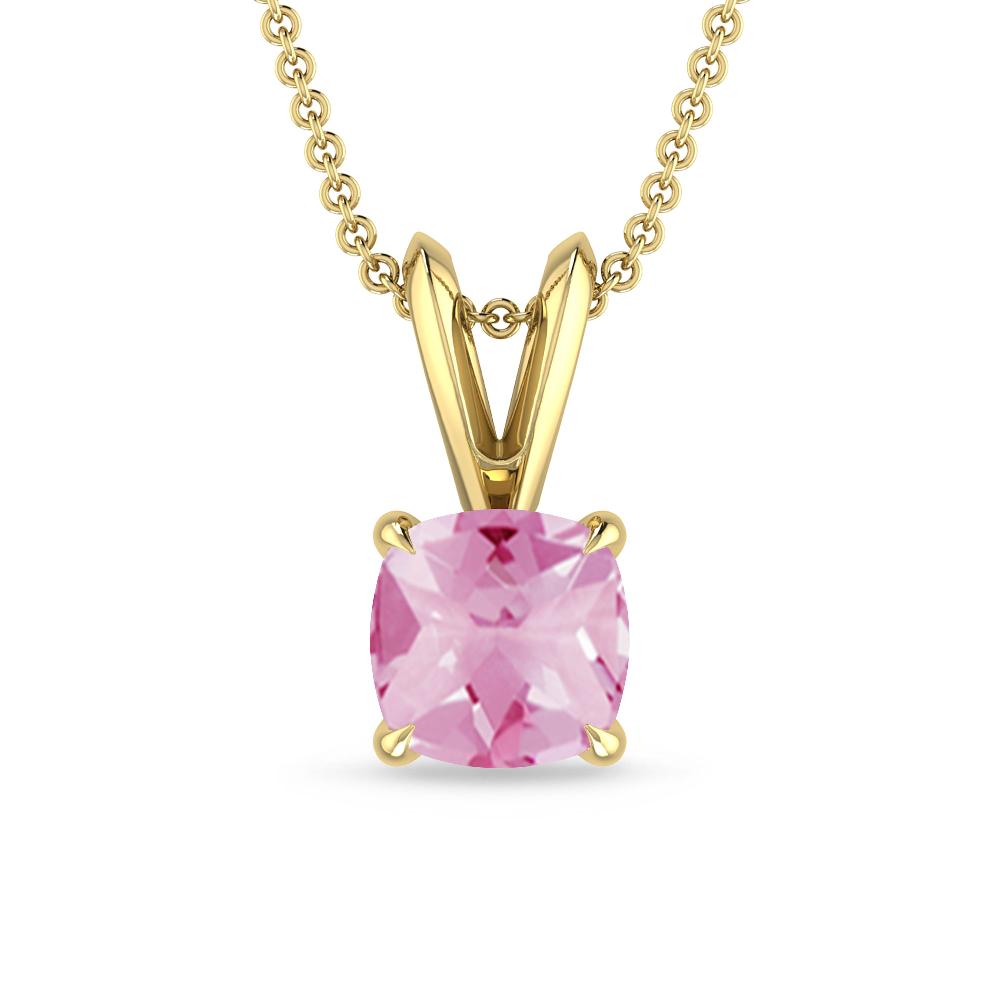 Yellow Gold - Pink Tourmaline