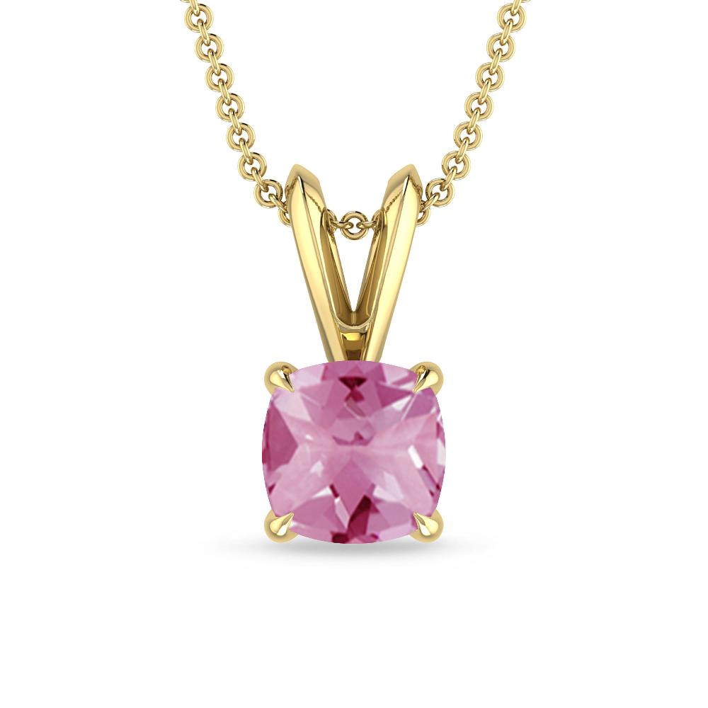 Yellow Gold - Pink Tourmaline