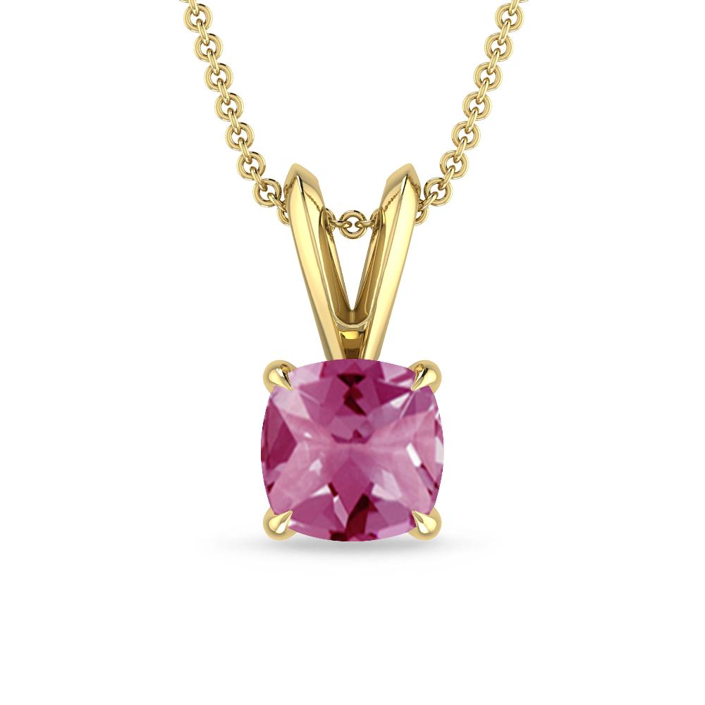 Yellow Gold - Pink Tourmaline