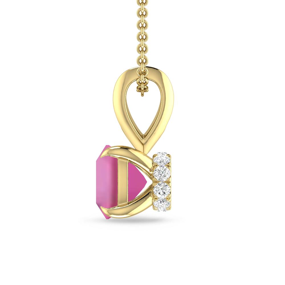 Yellow Gold - Pink Tourmaline