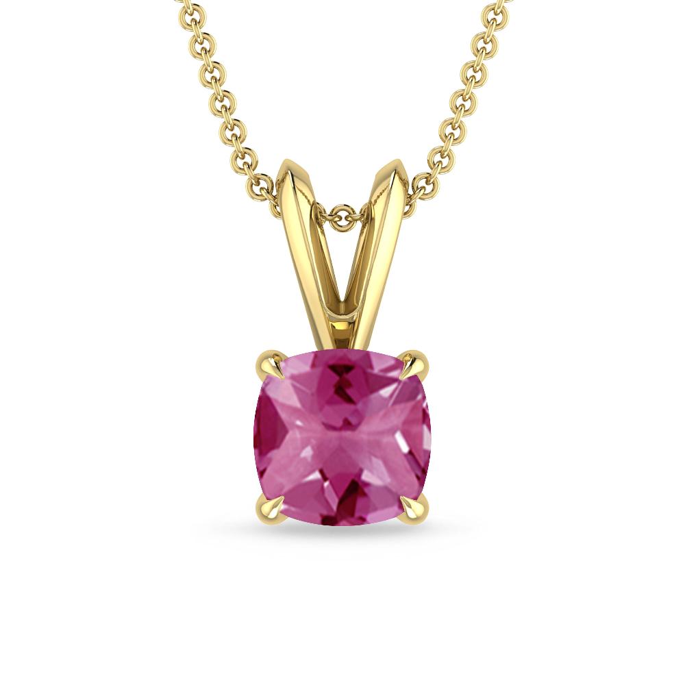 Yellow Gold - Pink Tourmaline