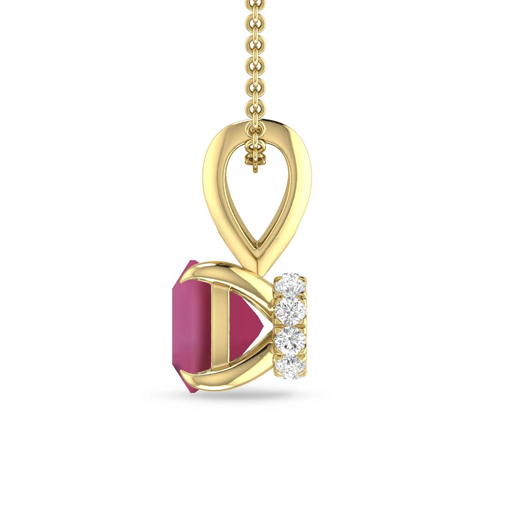 Yellow Gold - Pink Tourmaline