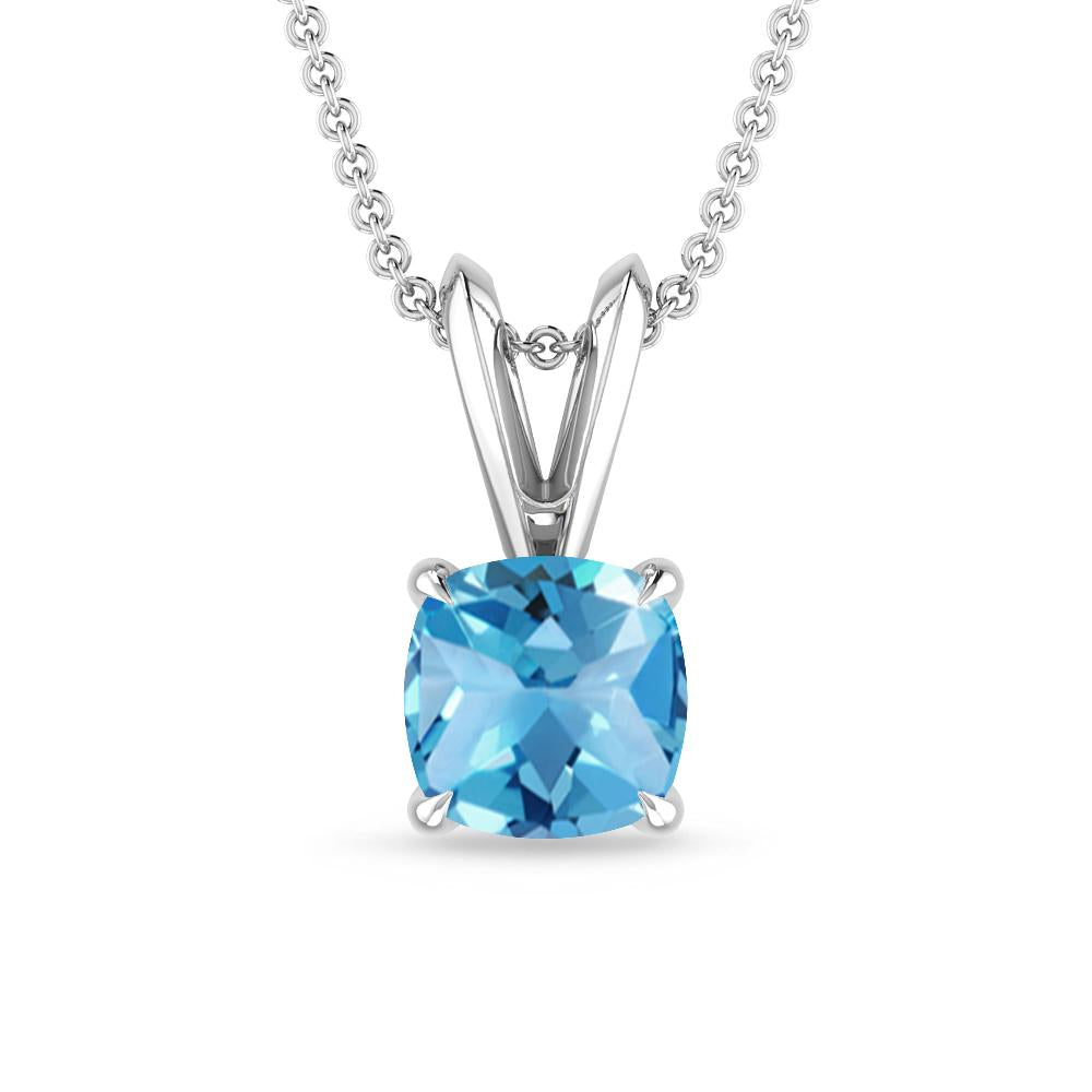 White Gold - Blue Topaz