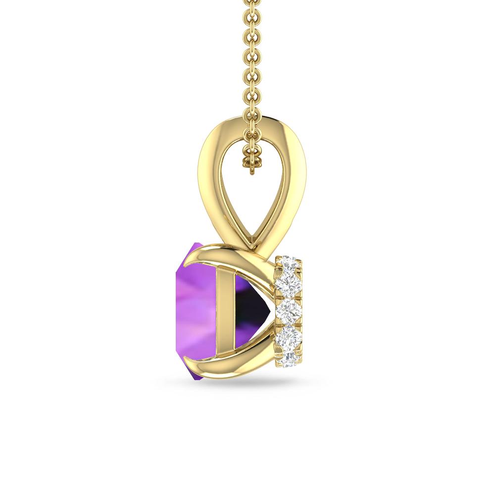 Yellow Gold - Amethyst