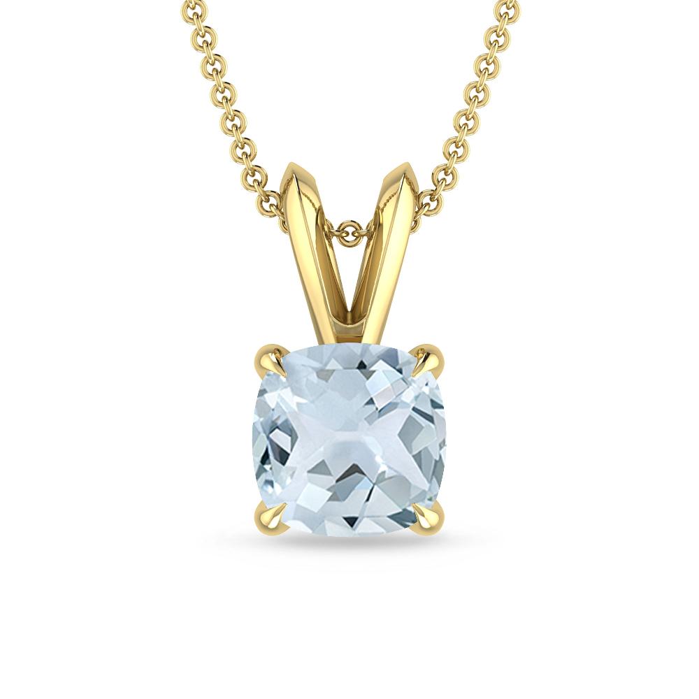 Yellow Gold - Aquamarine