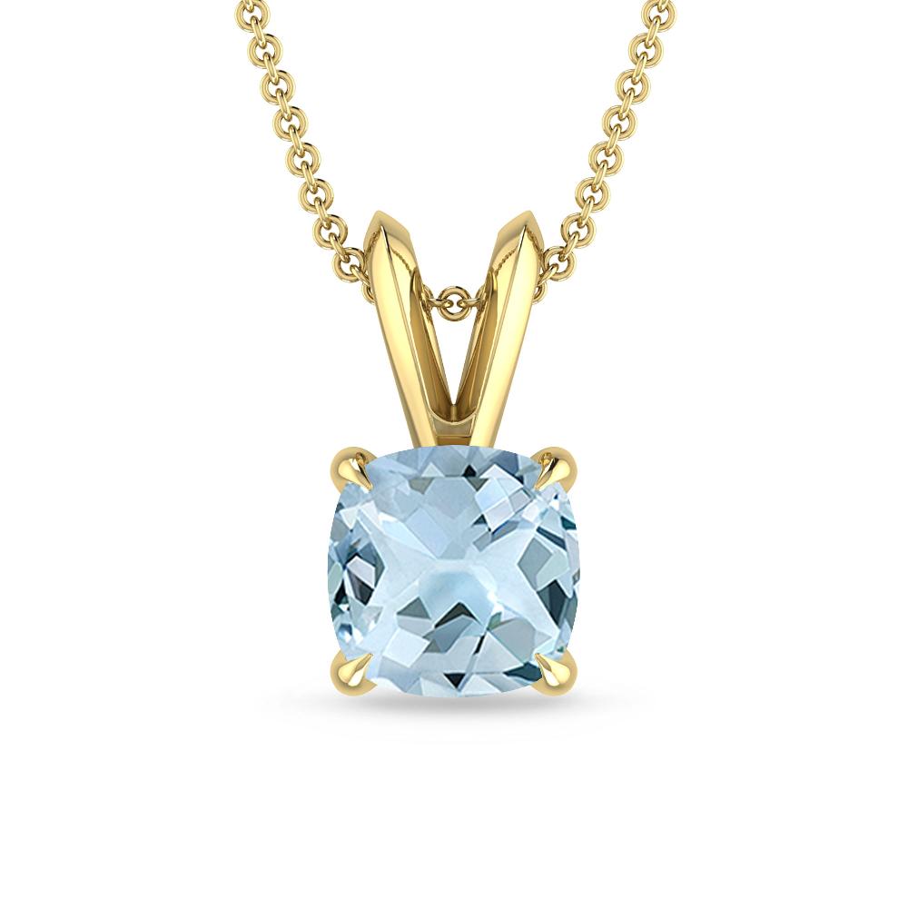 Yellow Gold - Aquamarine