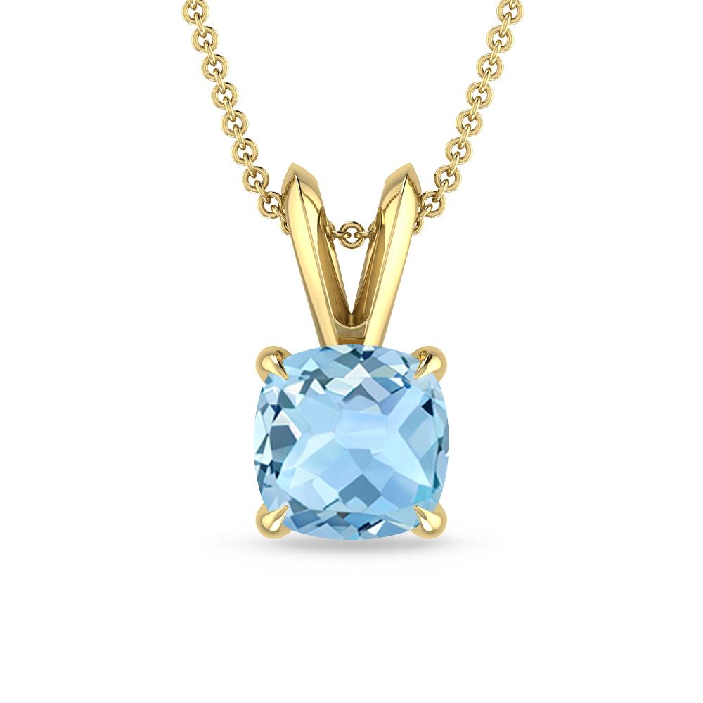 Yellow Gold - Aquamarine