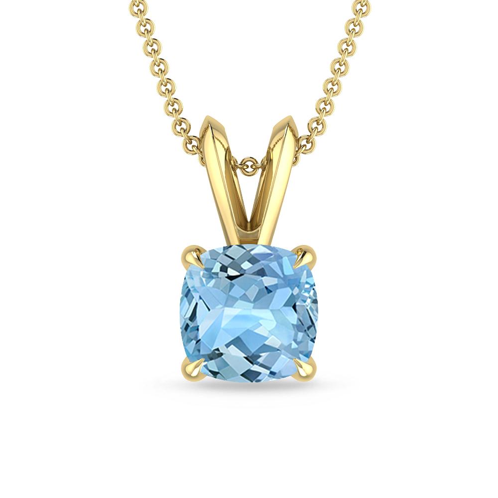 Yellow Gold - Aquamarine