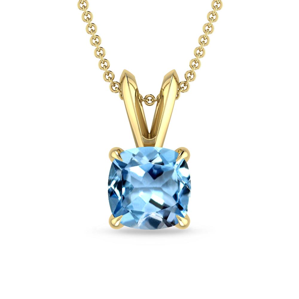 Yellow Gold - Aquamarine