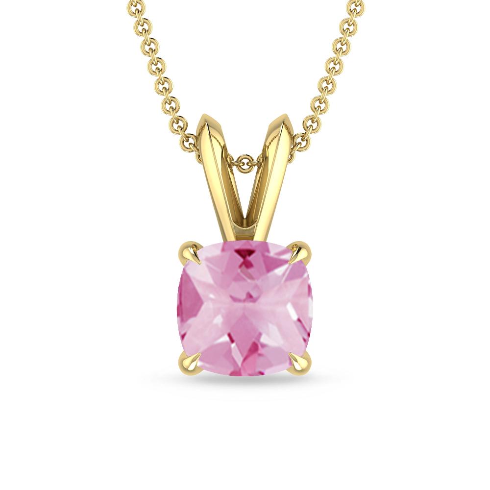 Yellow Gold - Pink Tourmaline