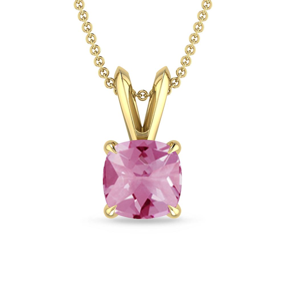 Yellow Gold - Pink Tourmaline