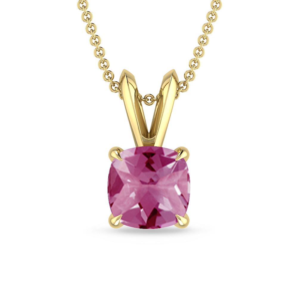 Yellow Gold - Pink Tourmaline