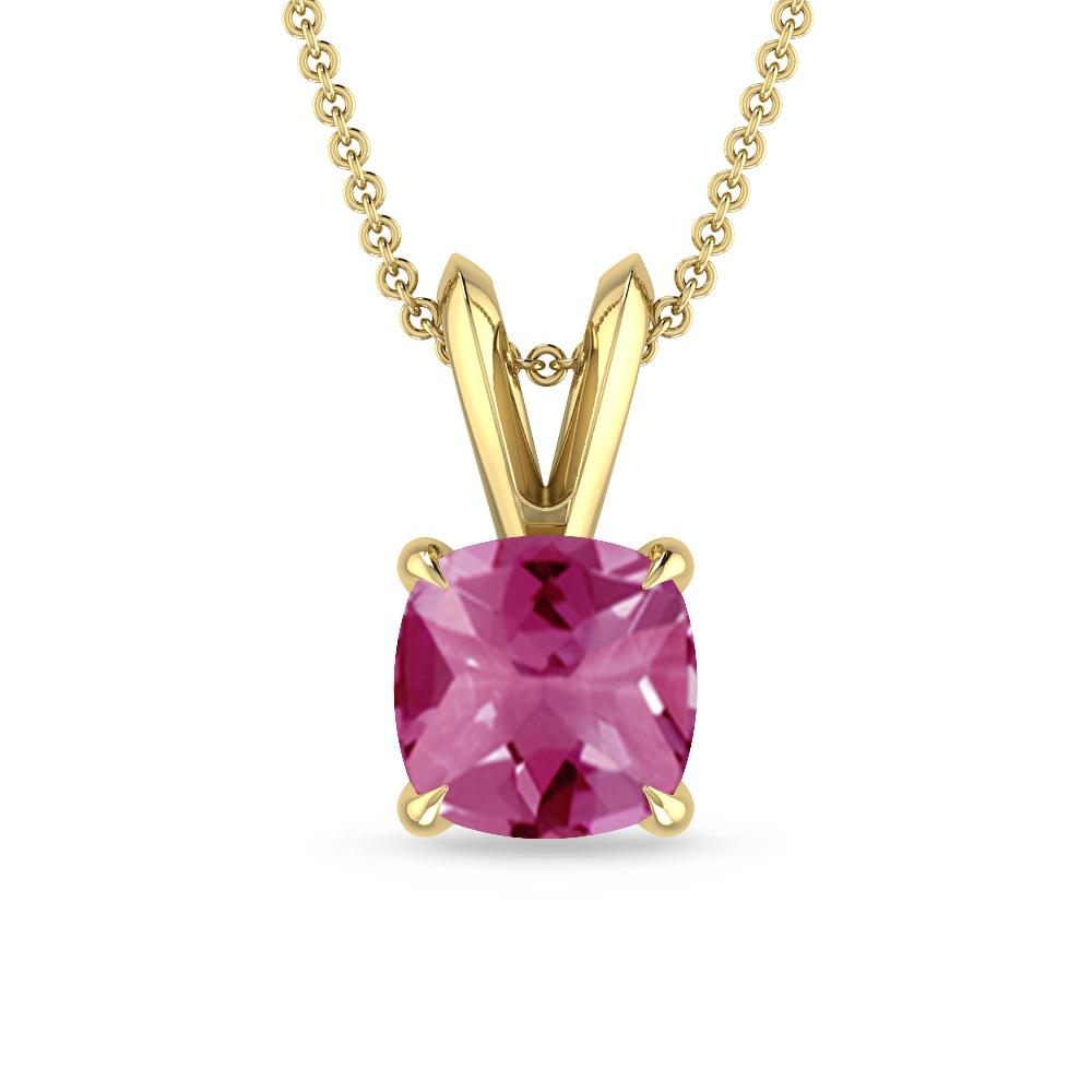 Yellow Gold - Pink Tourmaline