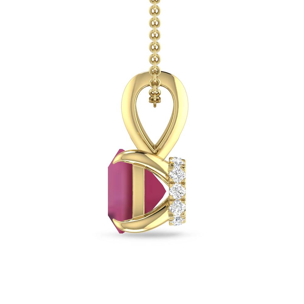 Yellow Gold - Pink Tourmaline