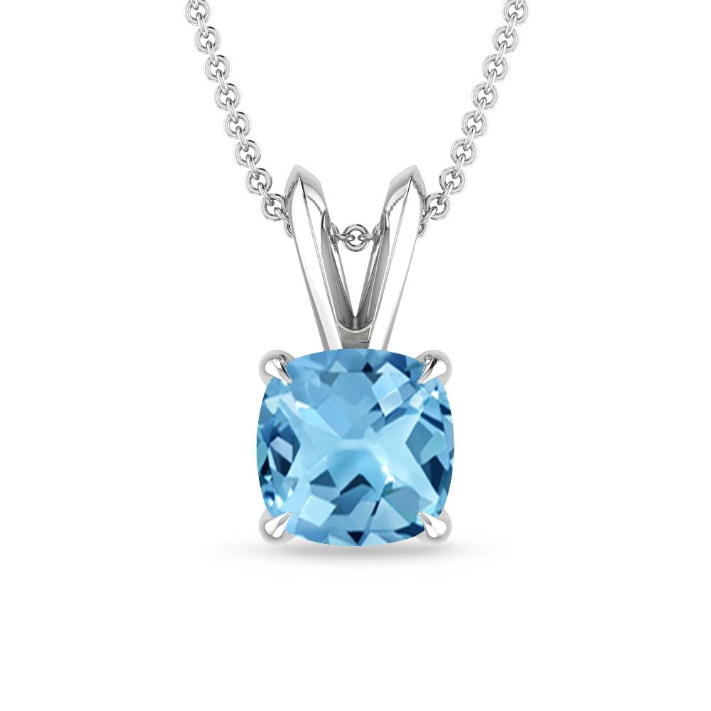 White Gold - Blue Topaz