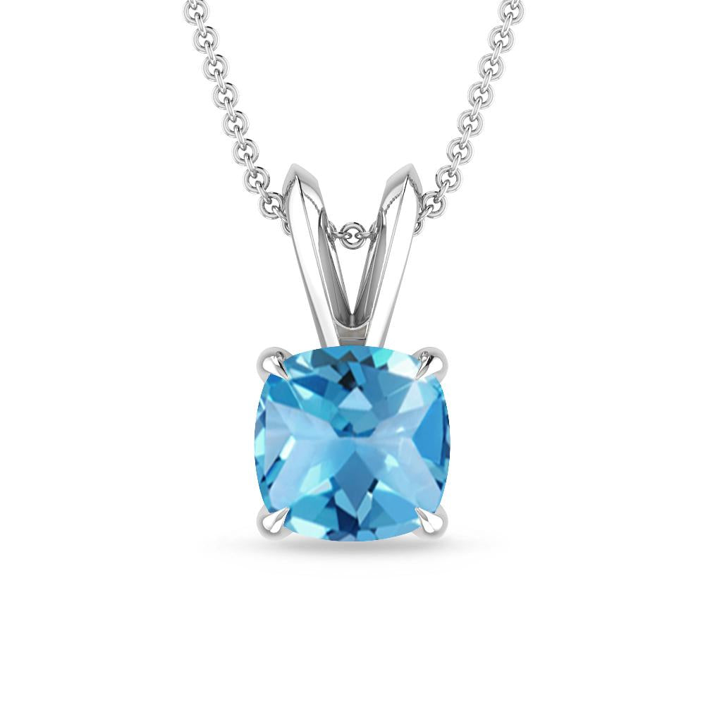 White Gold - Blue Topaz