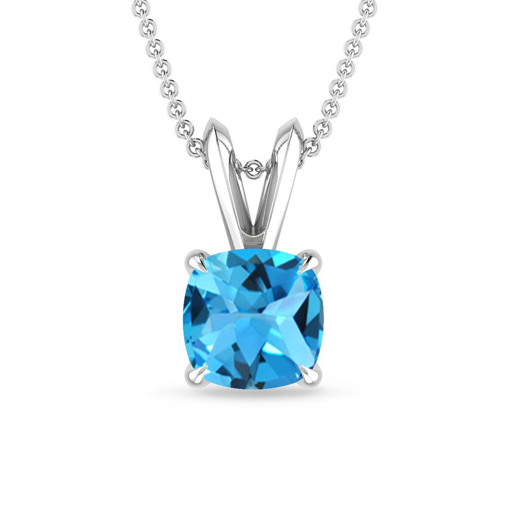 White Gold - Blue Topaz