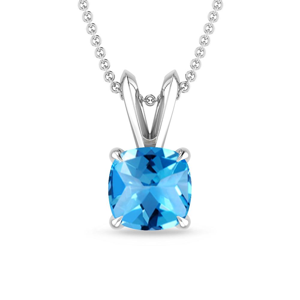 White Gold - Blue Topaz