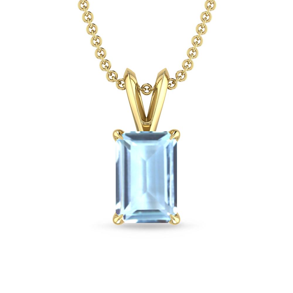 Yellow Gold - Aquamarine