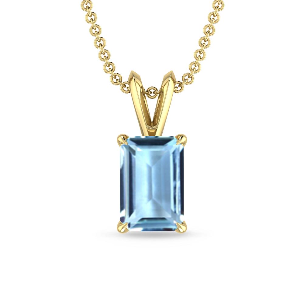 Yellow Gold - Aquamarine