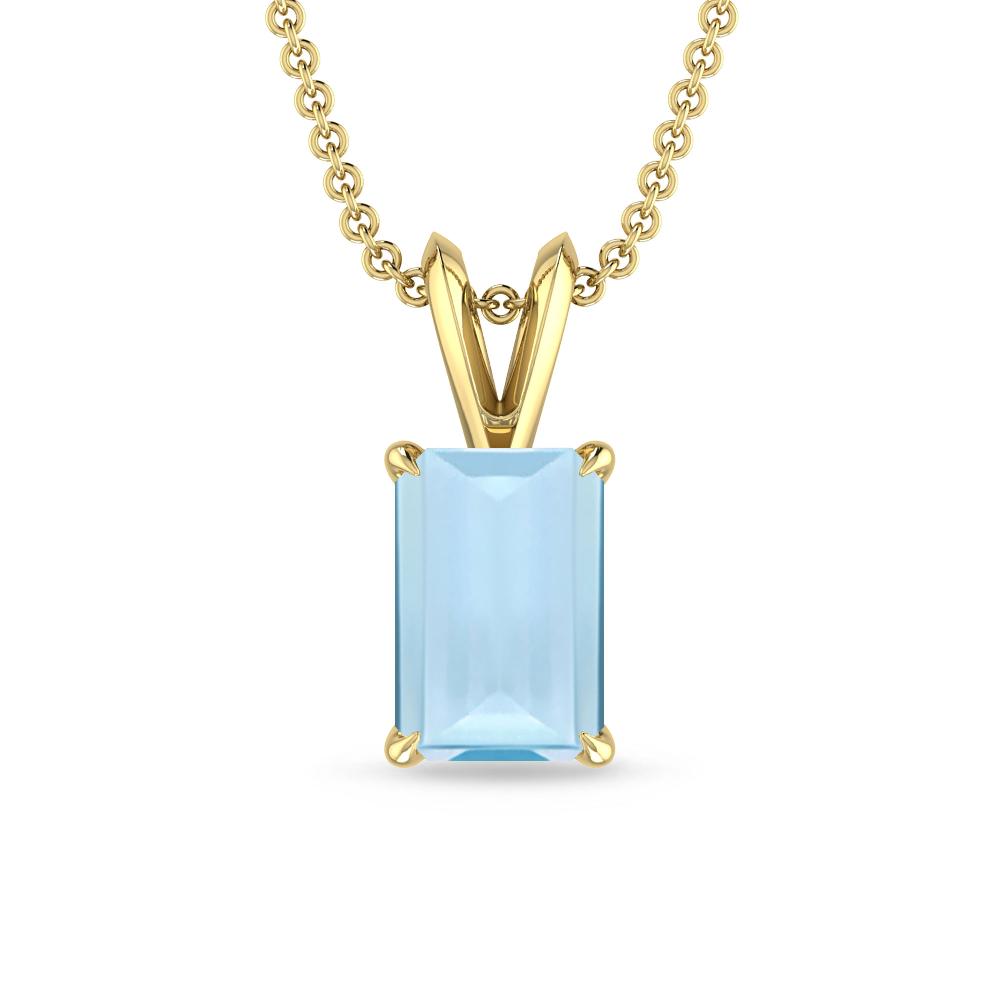 Yellow Gold - Aquamarine