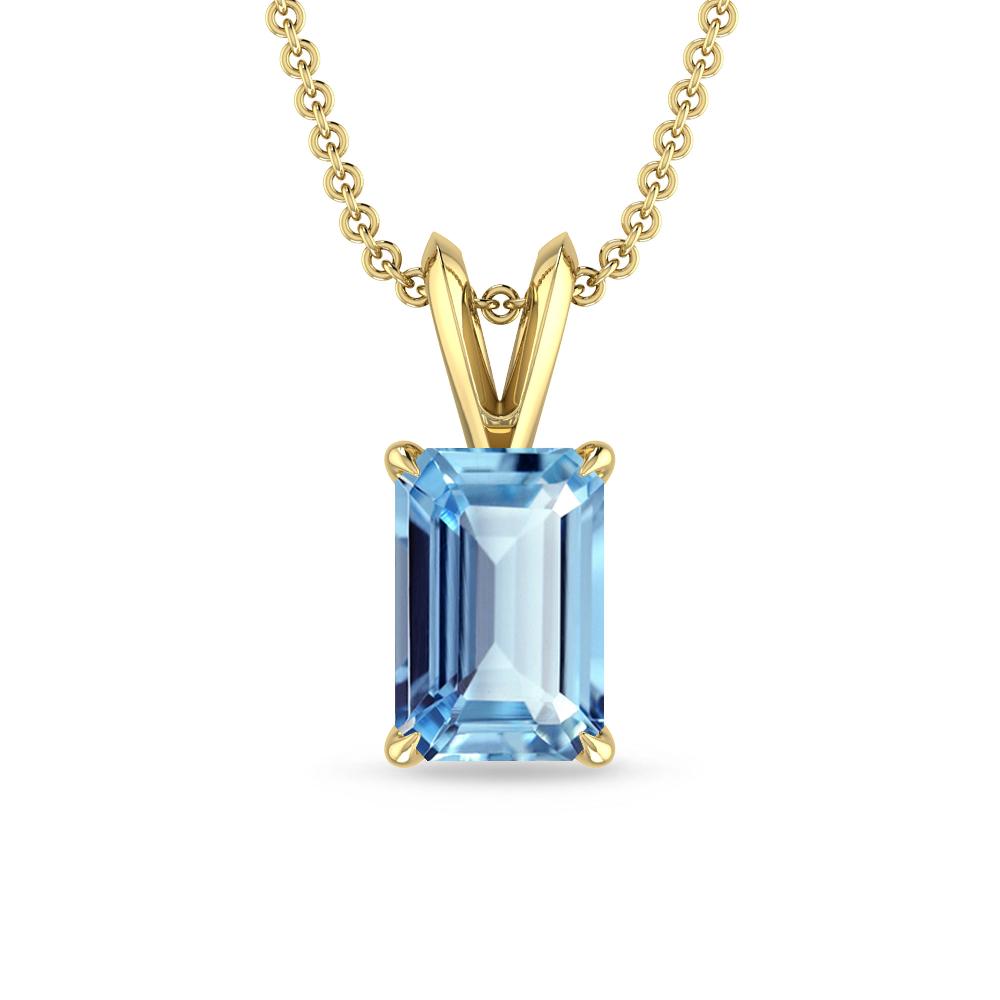 Yellow Gold - Aquamarine