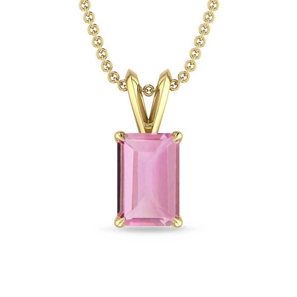 Yellow Gold - Pink Tourmaline