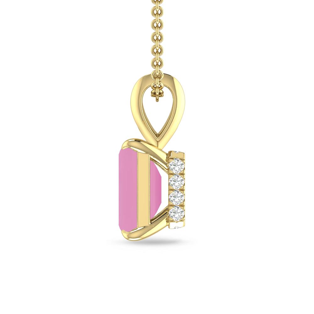 Yellow Gold - Pink Tourmaline