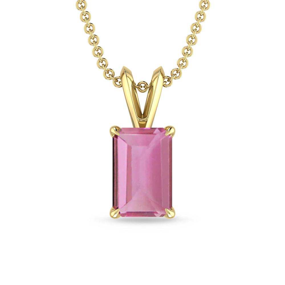 Yellow Gold - Pink Tourmaline