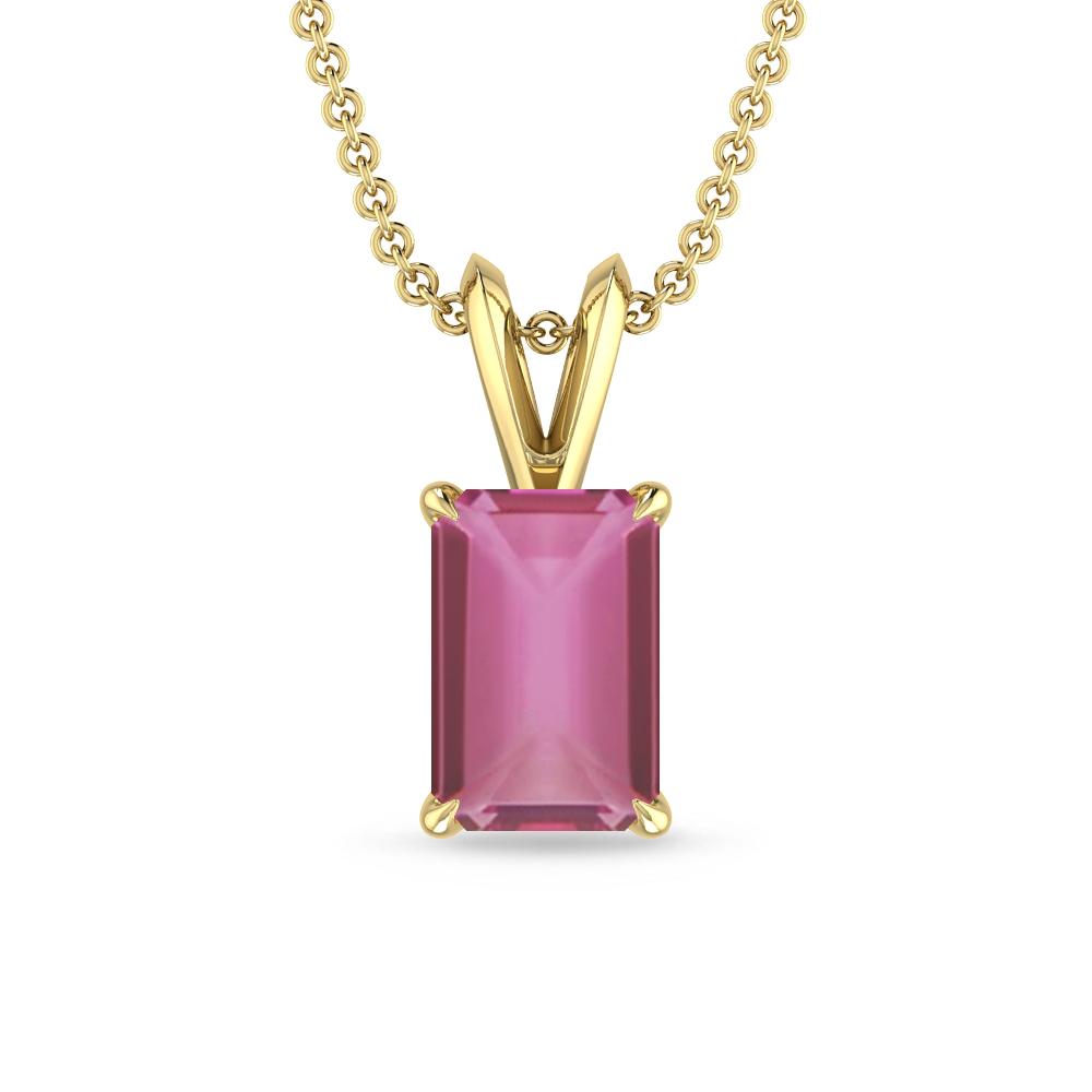 Yellow Gold - Pink Tourmaline