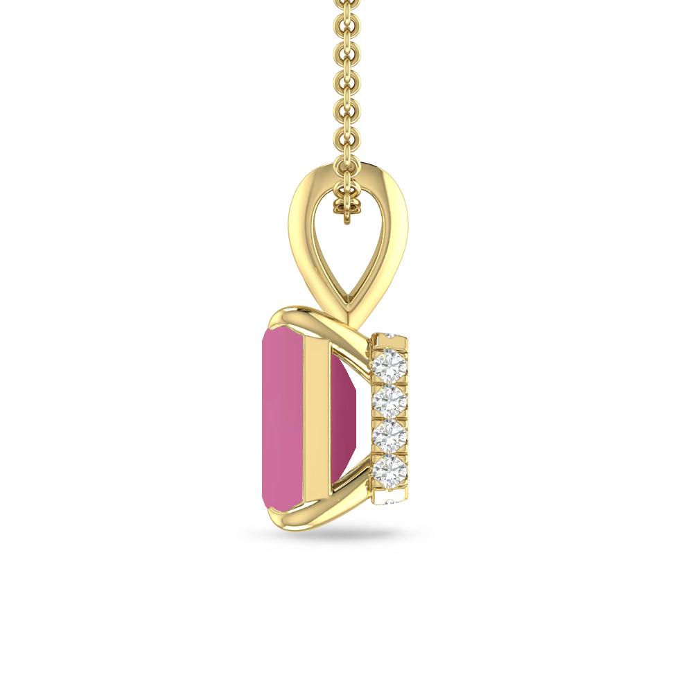 Yellow Gold - Pink Tourmaline