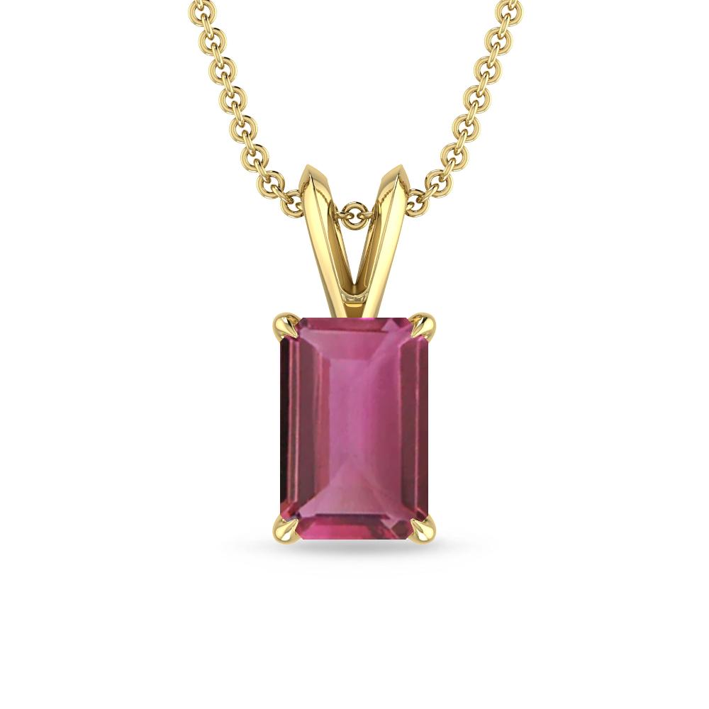 Yellow Gold - Pink Tourmaline