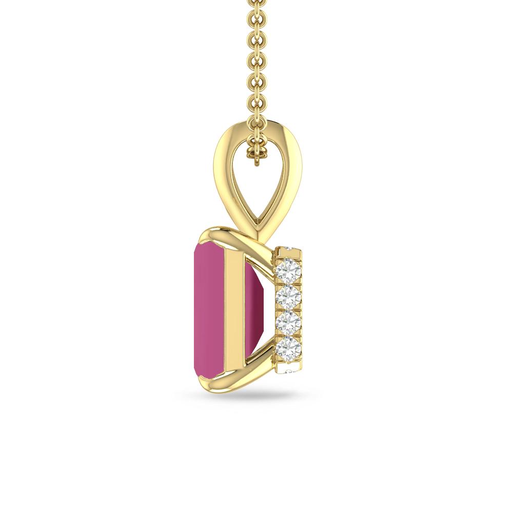 Yellow Gold - Pink Tourmaline