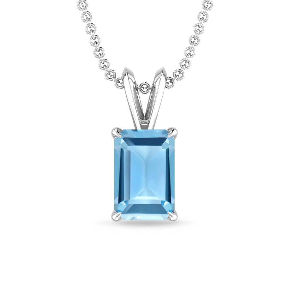 White Gold - Blue Topaz