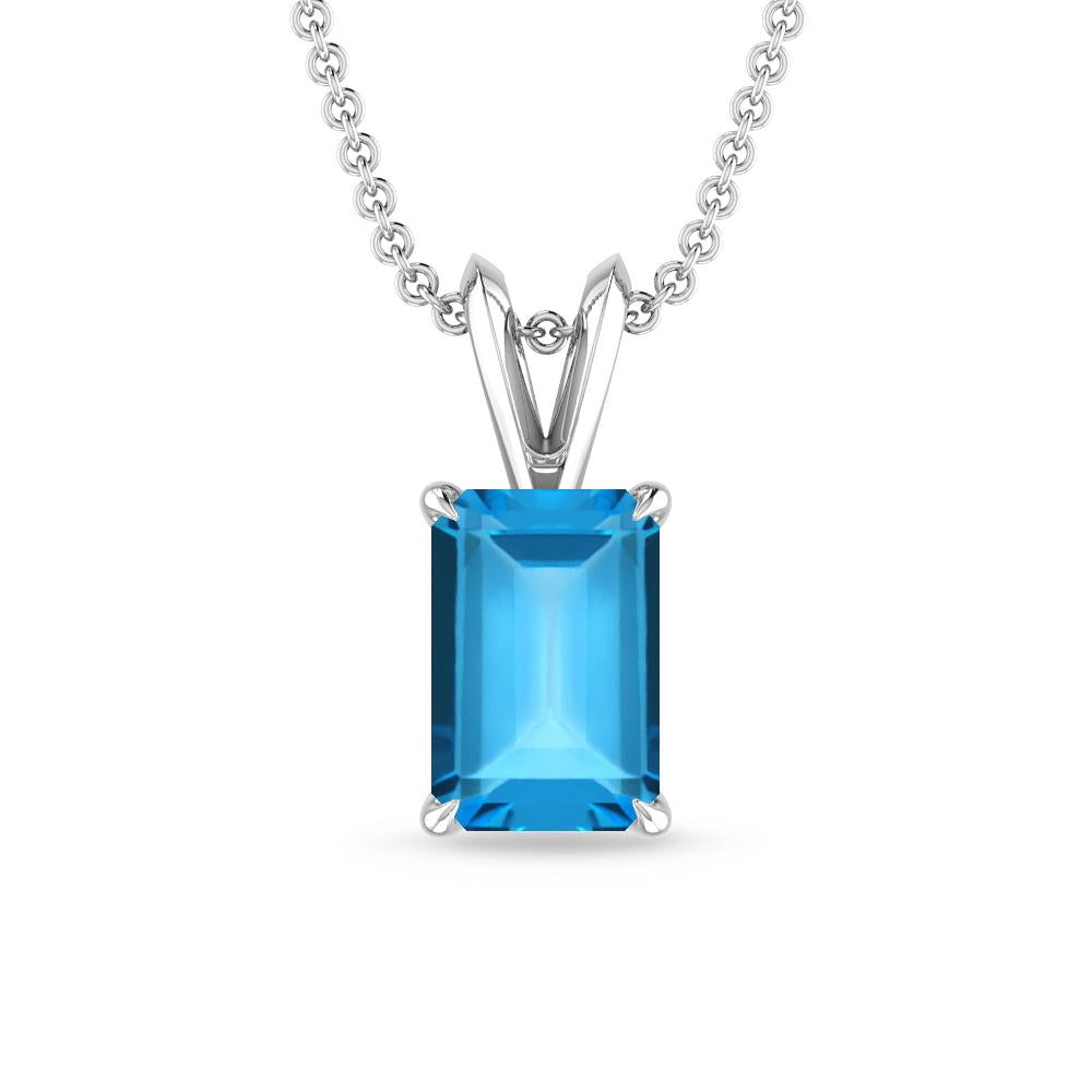 White Gold - Blue Topaz