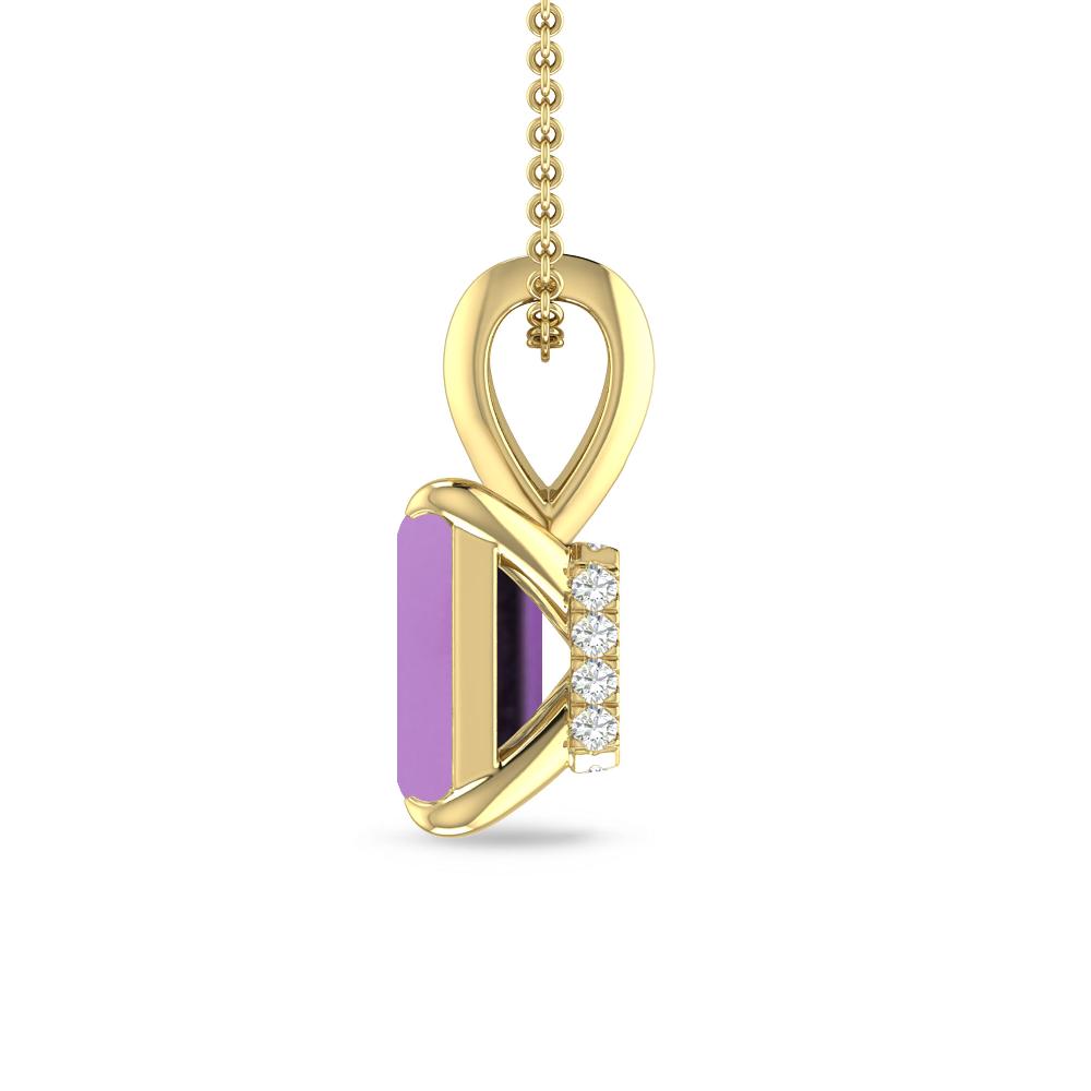 Yellow Gold - Amethyst