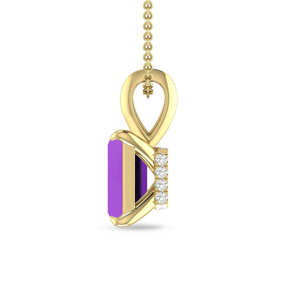 Yellow Gold - Amethyst