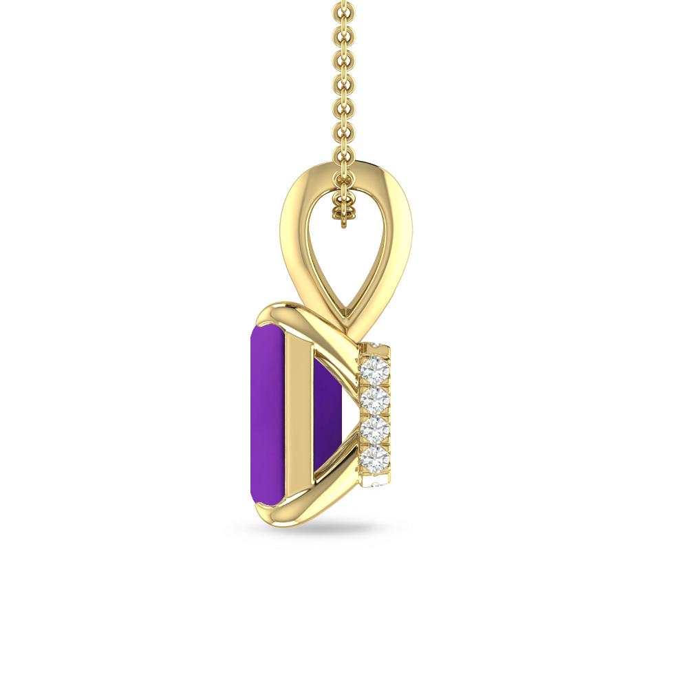 Yellow Gold - Amethyst