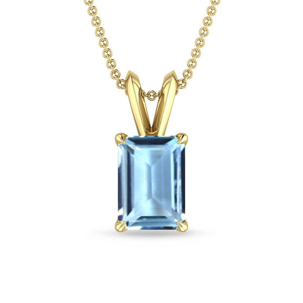 Yellow Gold - Aquamarine