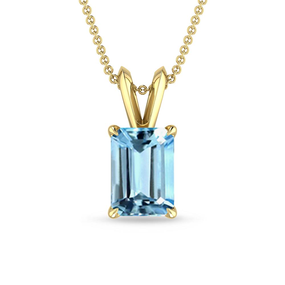 Yellow Gold - Aquamarine