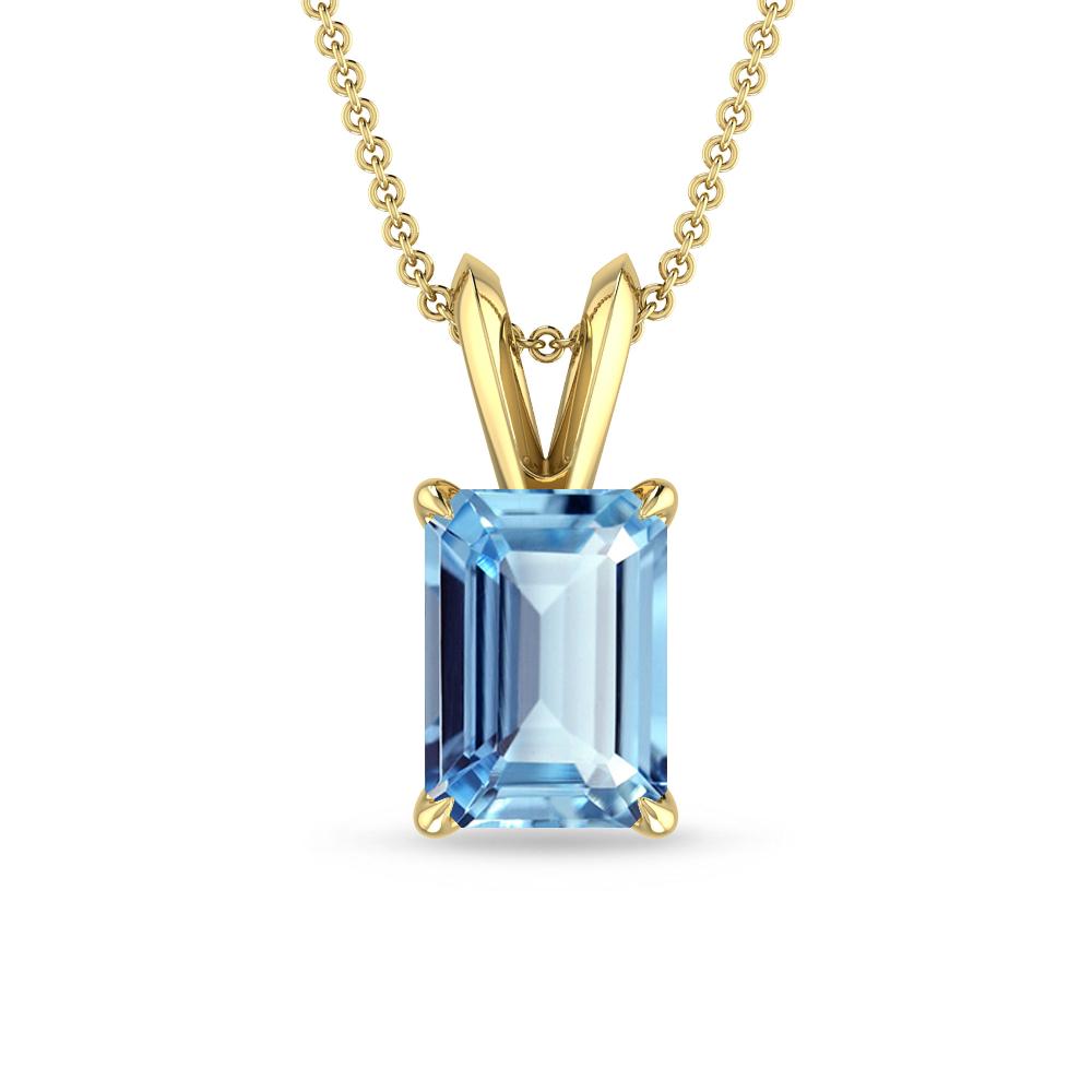 Yellow Gold - Aquamarine