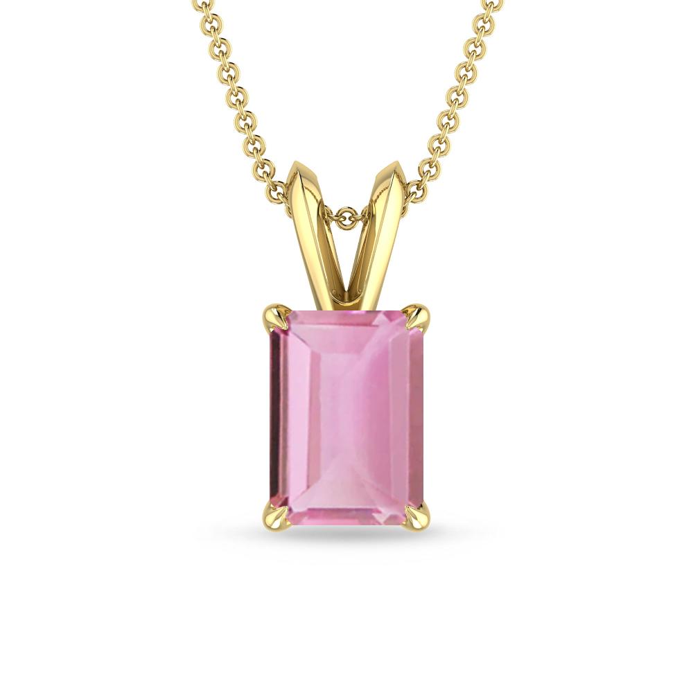 Yellow Gold - Pink Tourmaline