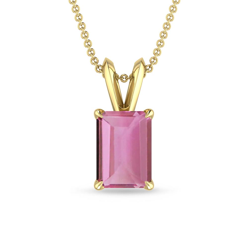 Yellow Gold - Pink Tourmaline