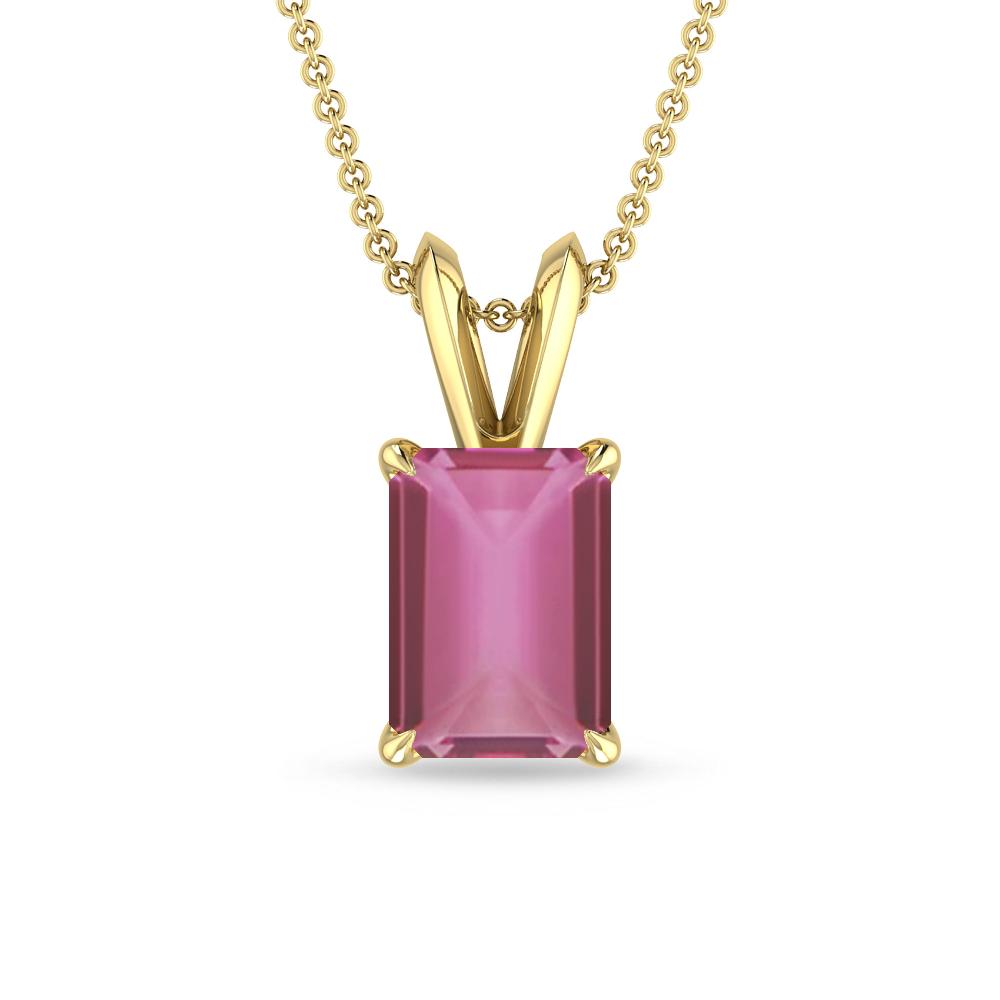 Yellow Gold - Pink Tourmaline