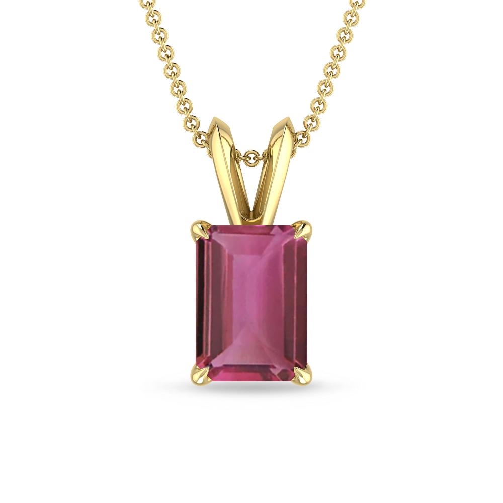 Yellow Gold - Pink Tourmaline