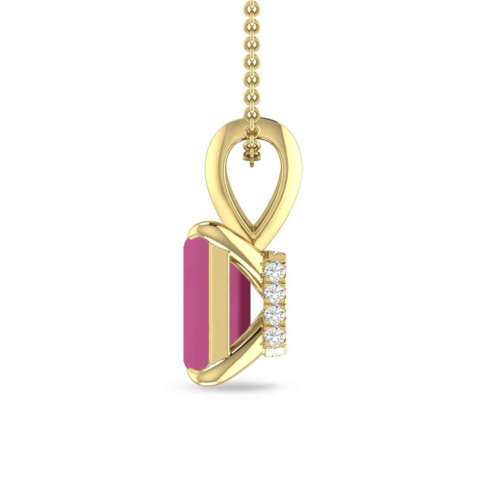 Yellow Gold - Pink Tourmaline