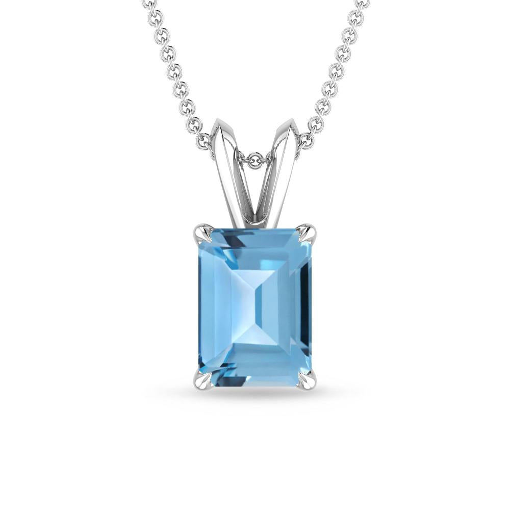 White Gold - Blue Topaz